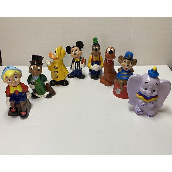 Lot Of 8 Vintage Disney 9 Inch Hand Painted Ceramic Characters - Picture 2 of 16